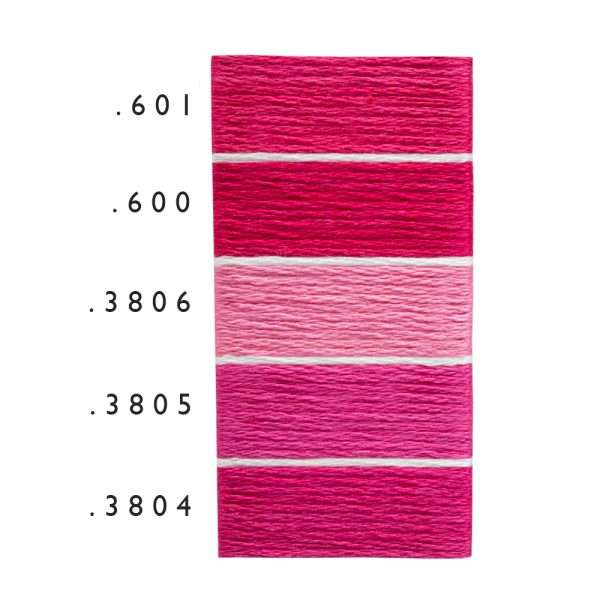 DMC tonos rosa rojo 13