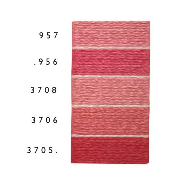 DMC tonos rosa rojo 22