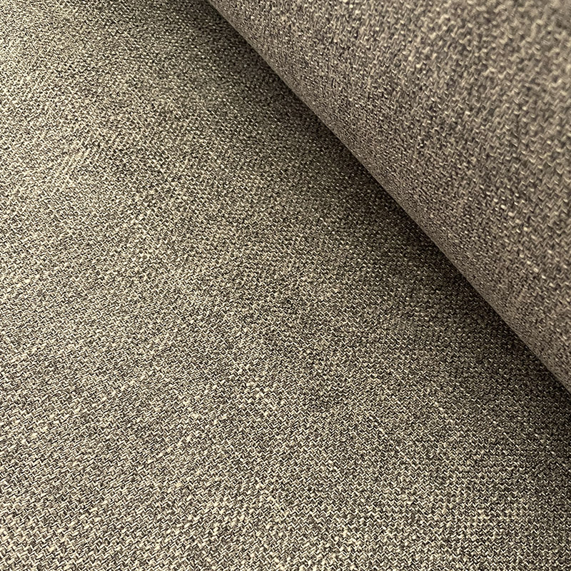 Toffe Tela Anabelle color toffee con textura lisa y cálida para decoración y tapicería