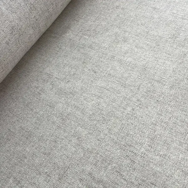 Tela loneta lisa color beige para decoración