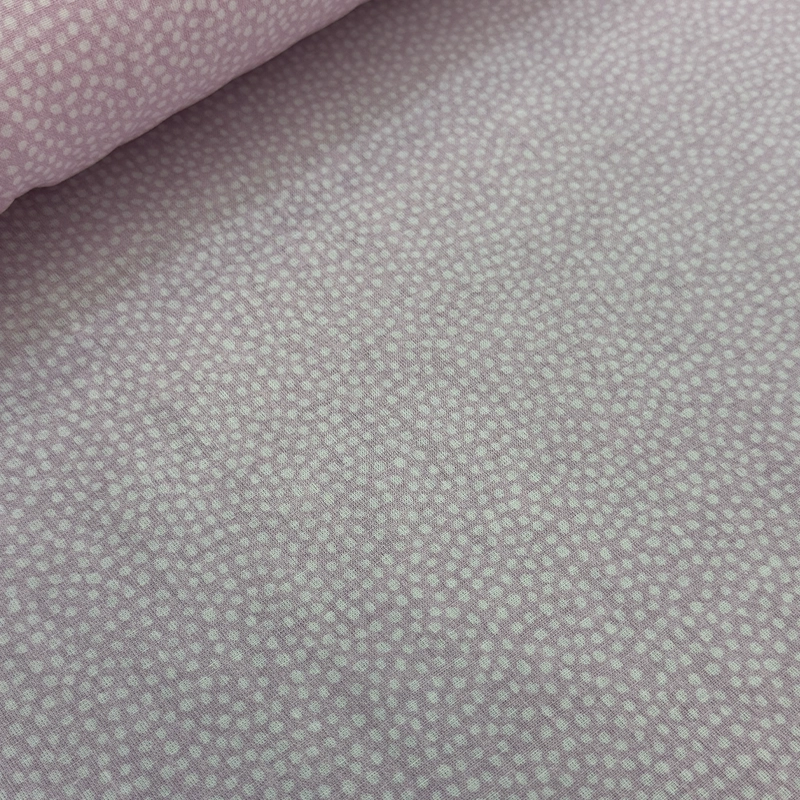 tela-petite-puntos-blancos-fondo-rosa-pastel-800x800 Tela Petite Lluvia de Puntos Rosa con estampado digital de pequeños lunares blancos para la confección de ropa infantil y fundas de cojín.