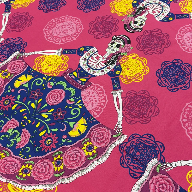 mantel-libra-bailarinas-de-calavera-rosa