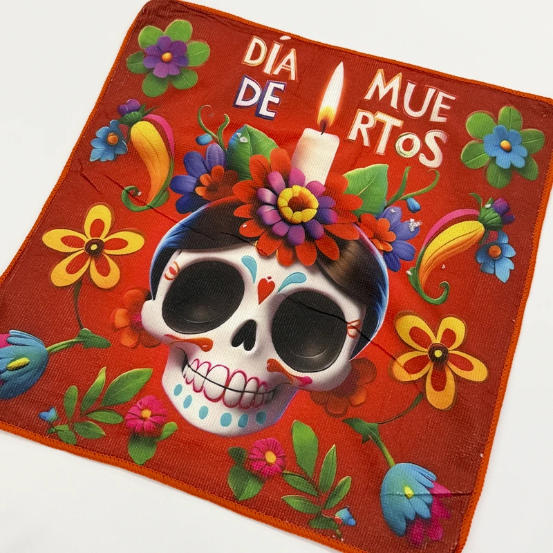toalla-dia-de-muertos-calaverita-y-velas