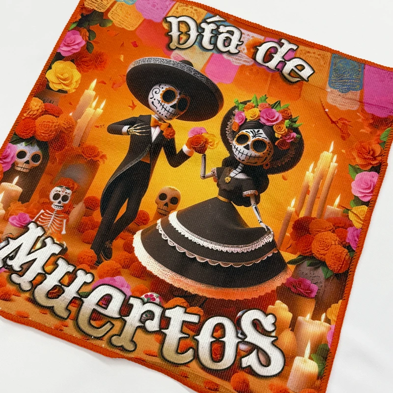 toalla-dia-de-muertos-catrines-con-rosas