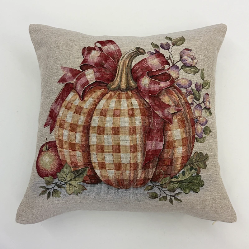 funda-decorativa-calabaza-a-cuadros-y-mono