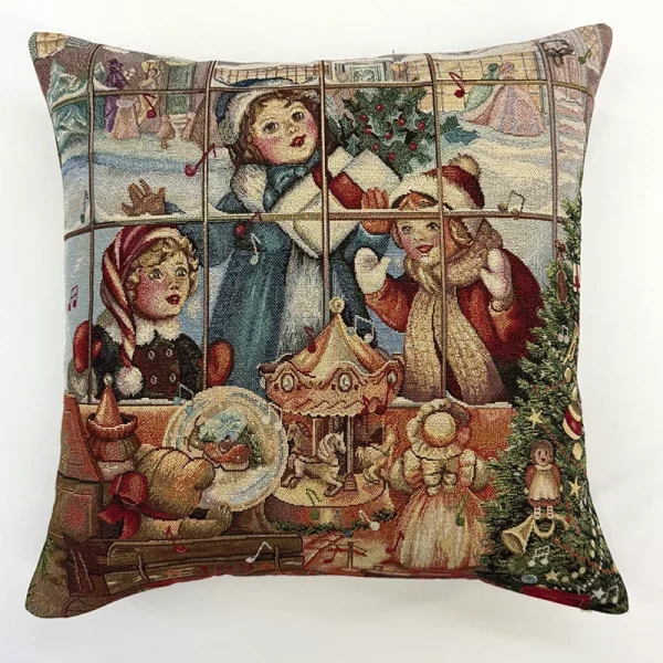 Funda Decorativa Niños Ante el Escaparate