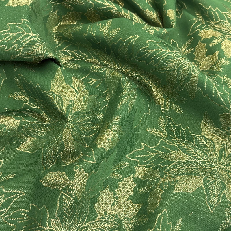 mantel-navideno-lurex-nochebuenas-verde-oro